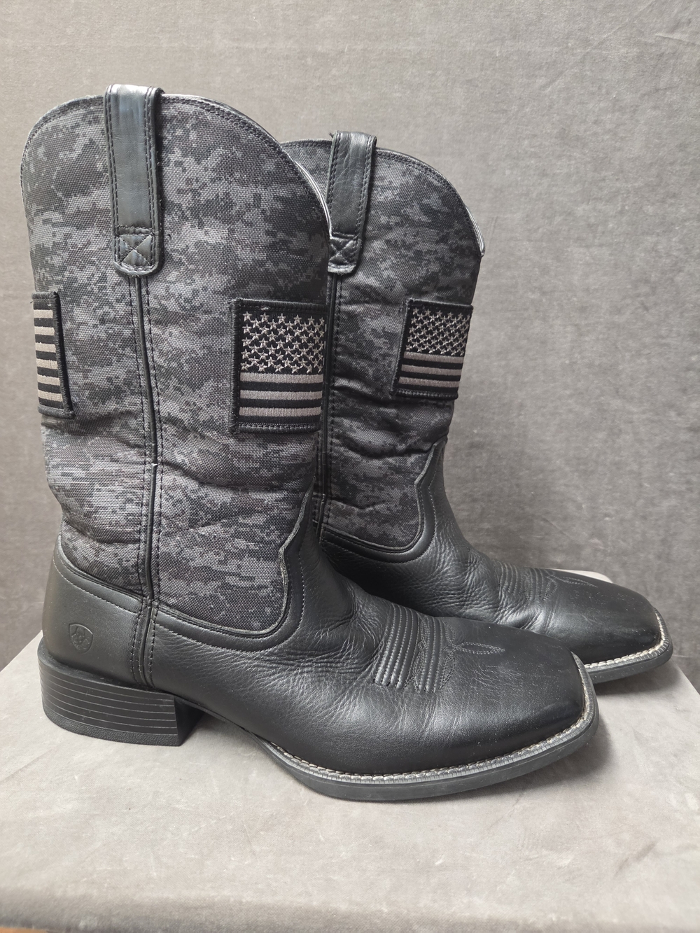 Ariat Black Sport Patriot Square Toe Western Boot 10023361 Size 14EE